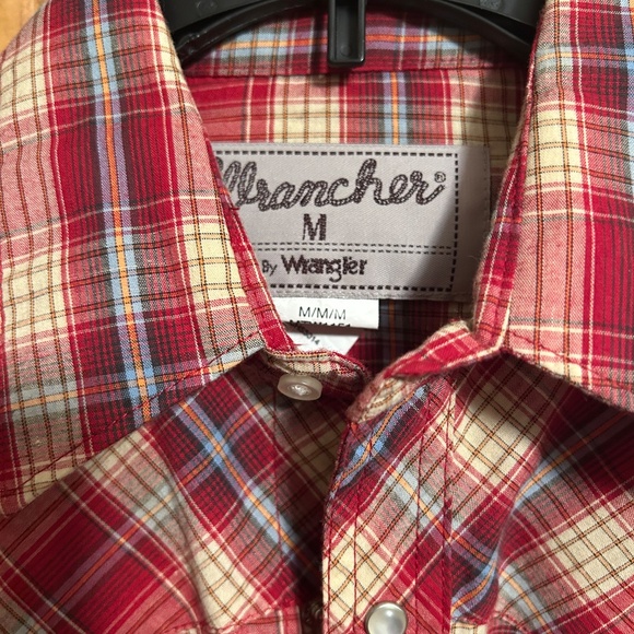 Wrangler Pearl Snap Plaid Western Shirt - Picture 3 of 8